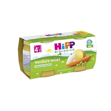 Hipp Hipp Bio Omog Verdure Mis 2x80