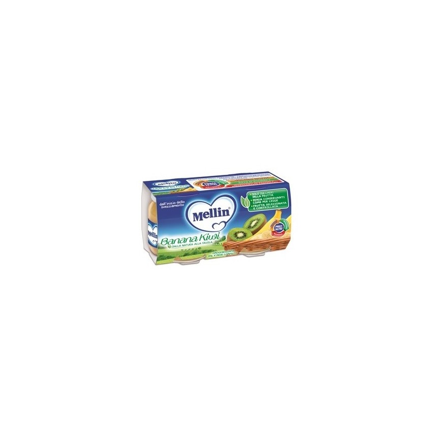 Mellin Mellin Omog Banana/kiwi 2x100g