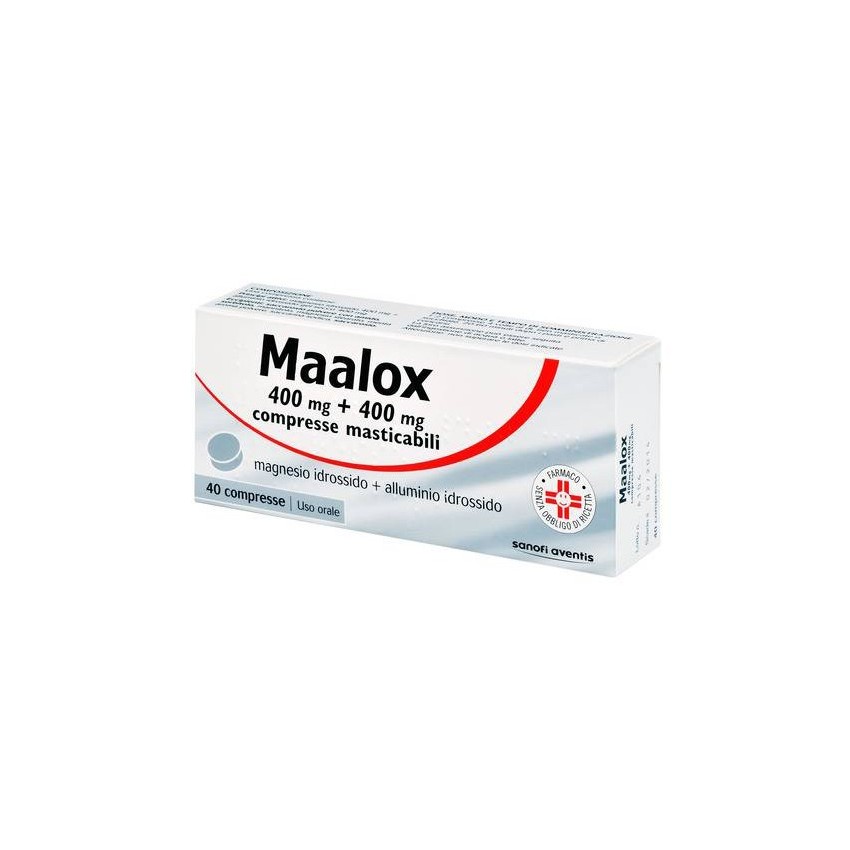 Maalox Maalox*40cpr Mast 400mg+400mg