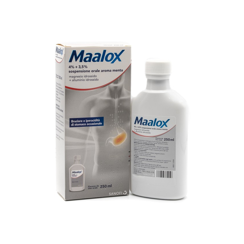 Maalox Maalox*os Sosp 250ml 4+3,5% Me