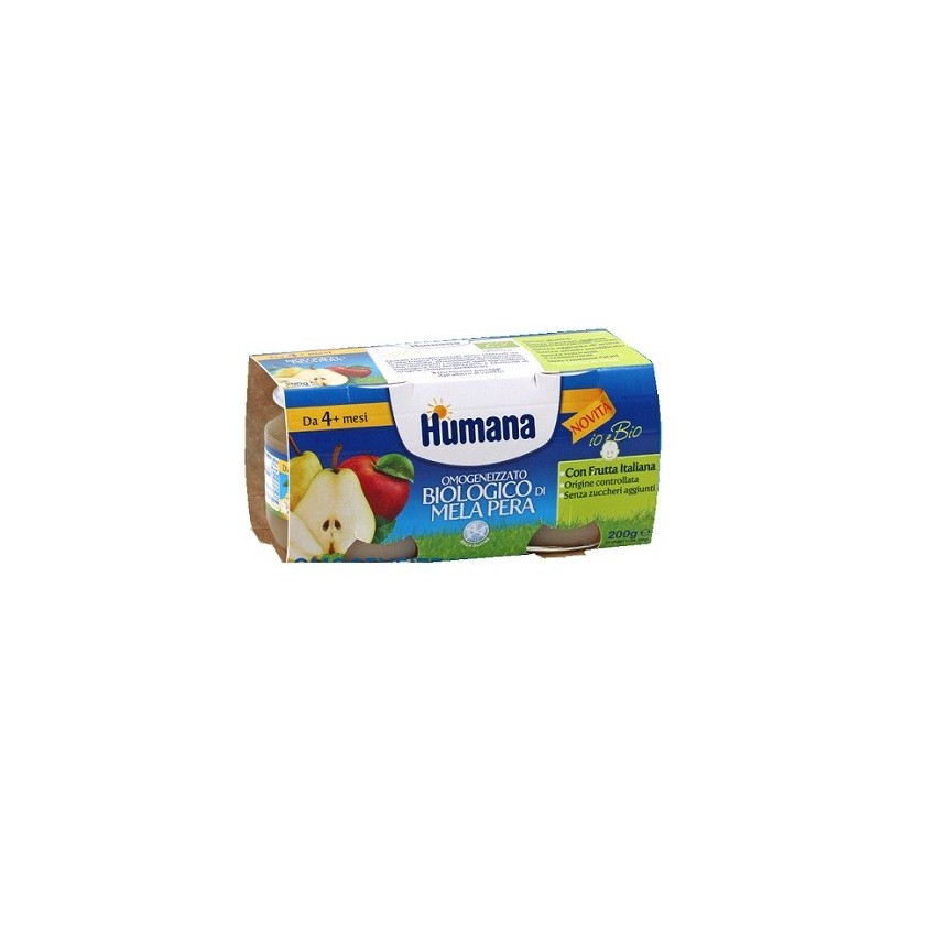 Humana Humana Omog Me/pera Bio 2x100g