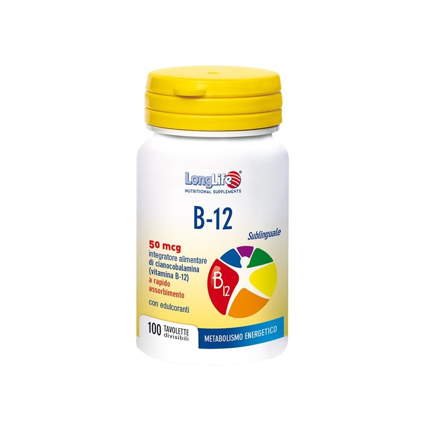 Long Life Longlife B12 50mcg Subl 100tav