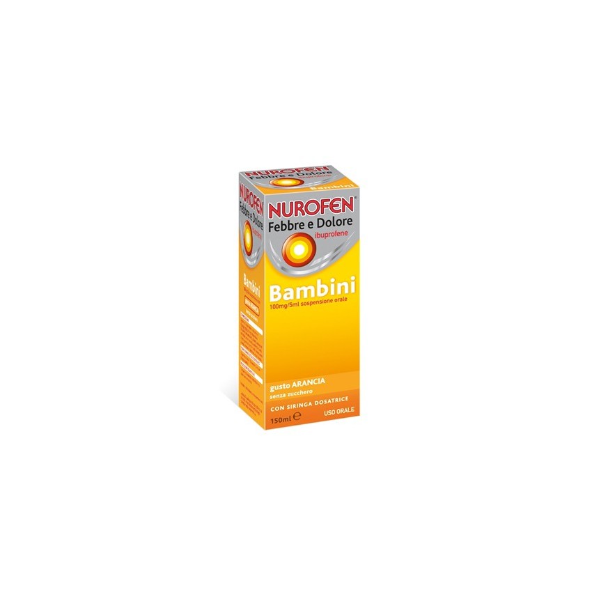 Nurofen Nurofen Febbre Dolore bb 100mg/5ml Arancia