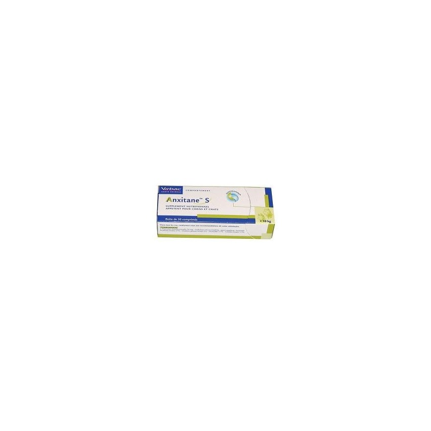 Virbac Anxitane S Suppl Nutr 30cpr