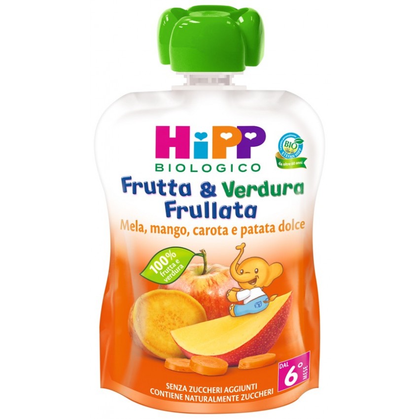 Hipp Hipp Bio Frut&ver Mel/ma/ca90g