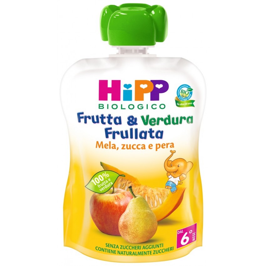 Hipp Hipp Bio Frut&ver Mel/pe/zu90g