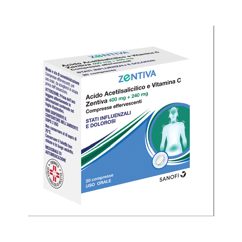 Zentiva Acido Acetils Vit C Zen*20cpr