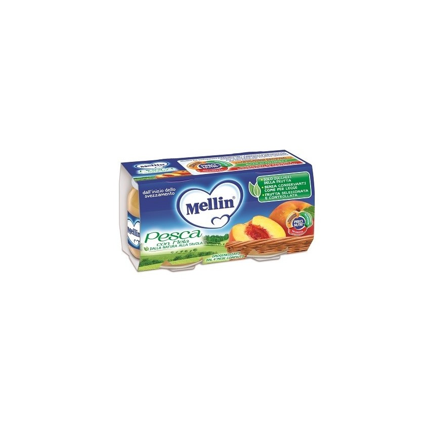 Mellin Mellin Omog Pesca Mela 2x100g