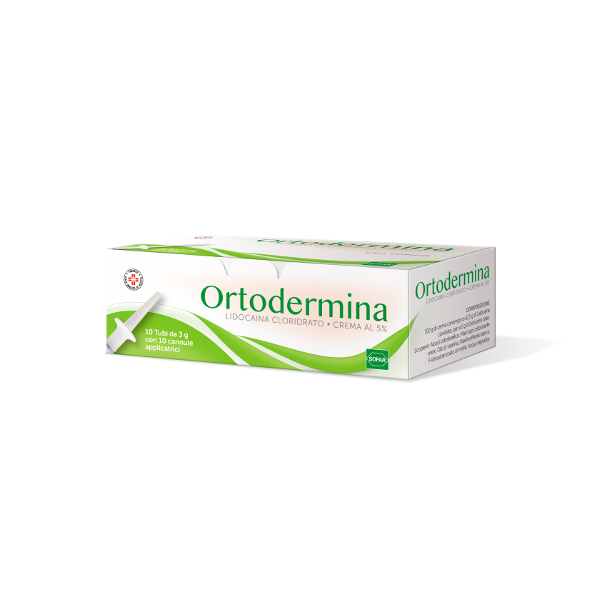 Sofar Ortodermina*10tubi Crema 3g 5%