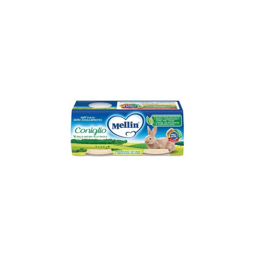 Mellin Mellin Omog Coniglio 2x80g