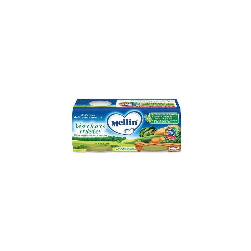 Mellin Mellin Omog Verdure 2x80g