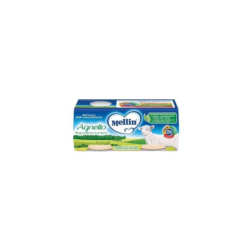 Mellin Mellin Omog Agnello 2x120g