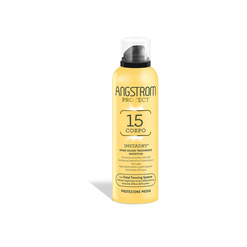 Angstrom Angstrom Protect Instadry Spray Solare Trasparente Protettivo Spf 15 150ml