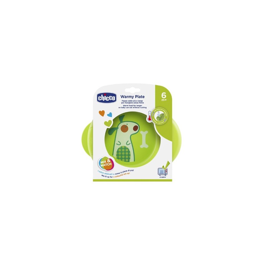 Chicco Ch Piatto Pappacalda 6m+ Verde