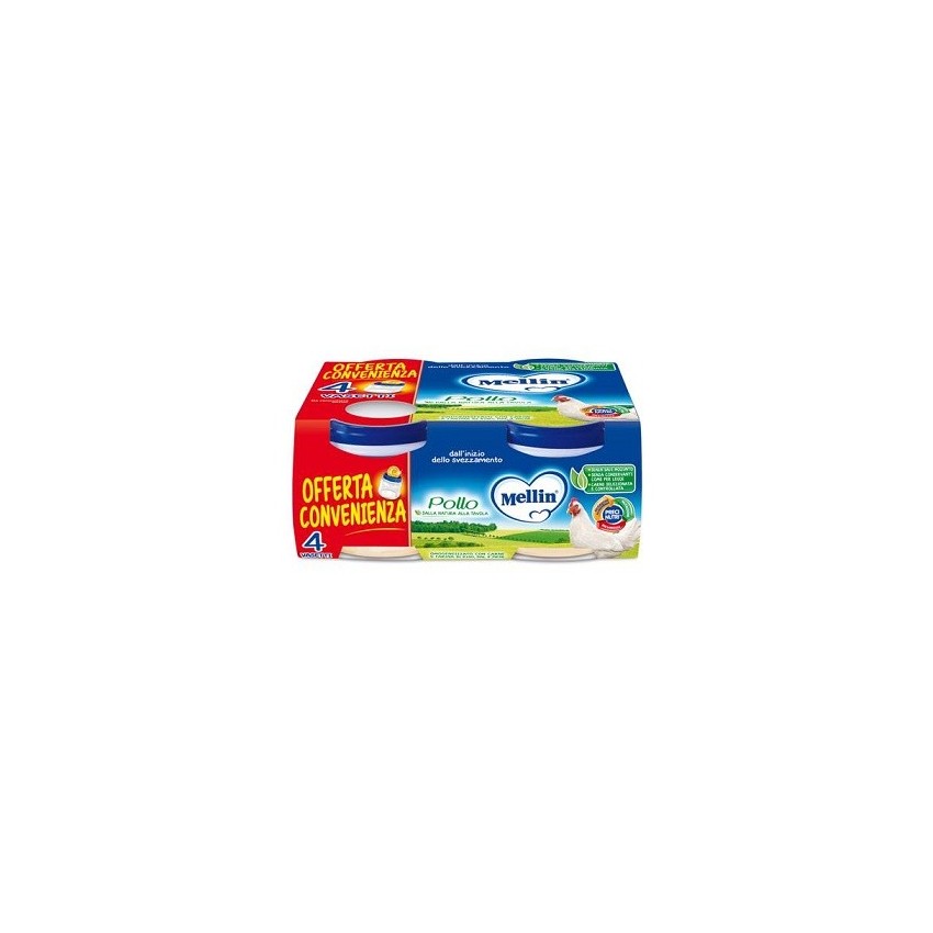 Mellin Mellin Omog Pollo 4x80g