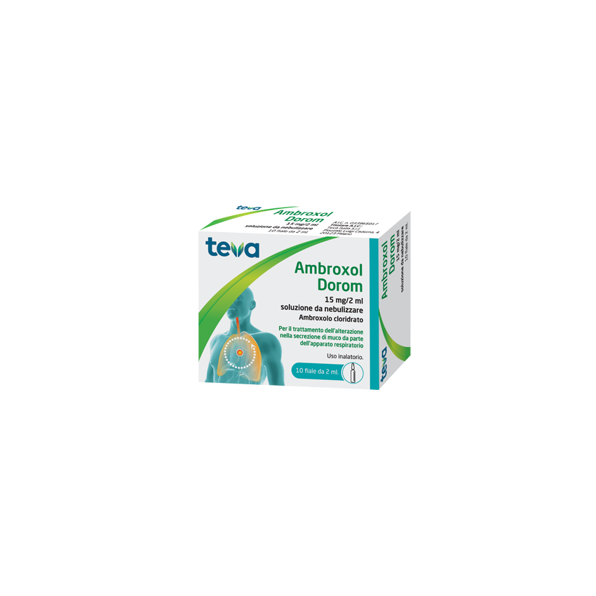 Teva Ambroxol Dorom*neb 10f 2ml15mg