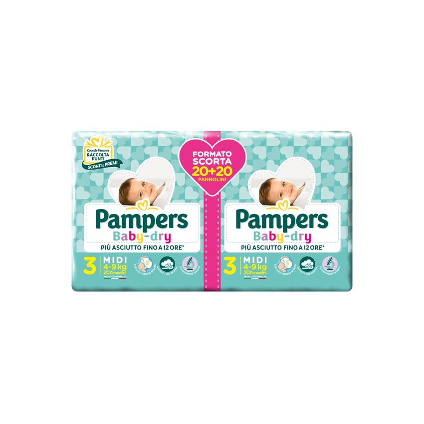 Pampers Pampers Bd Duodwct Midi 40pz