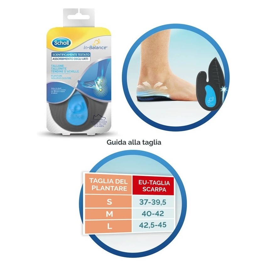 Scholl's Scholl Plantare Tallone L 2pz