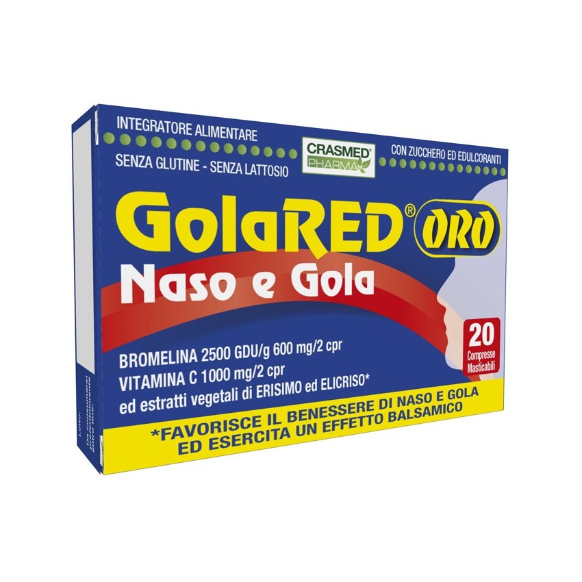 Crasmed Pharma Golared Oro Naso E Gola 20cpr