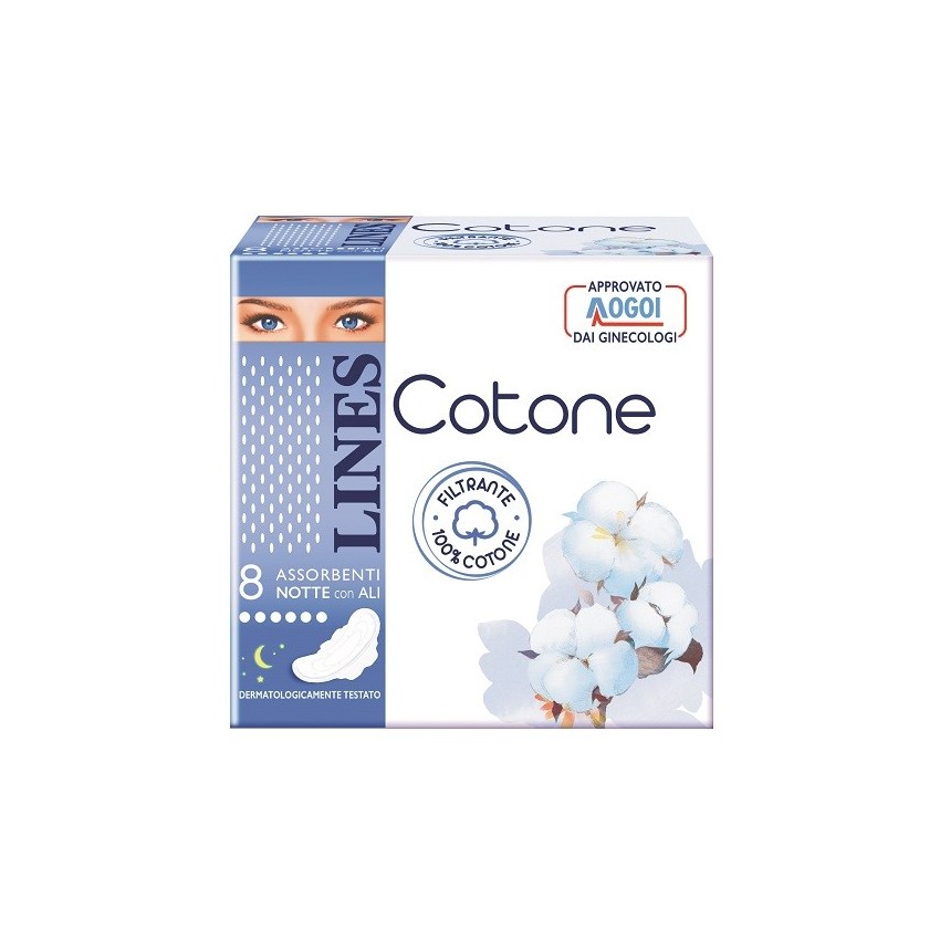 Lines Lines Cotone Ultra Notte 8pz