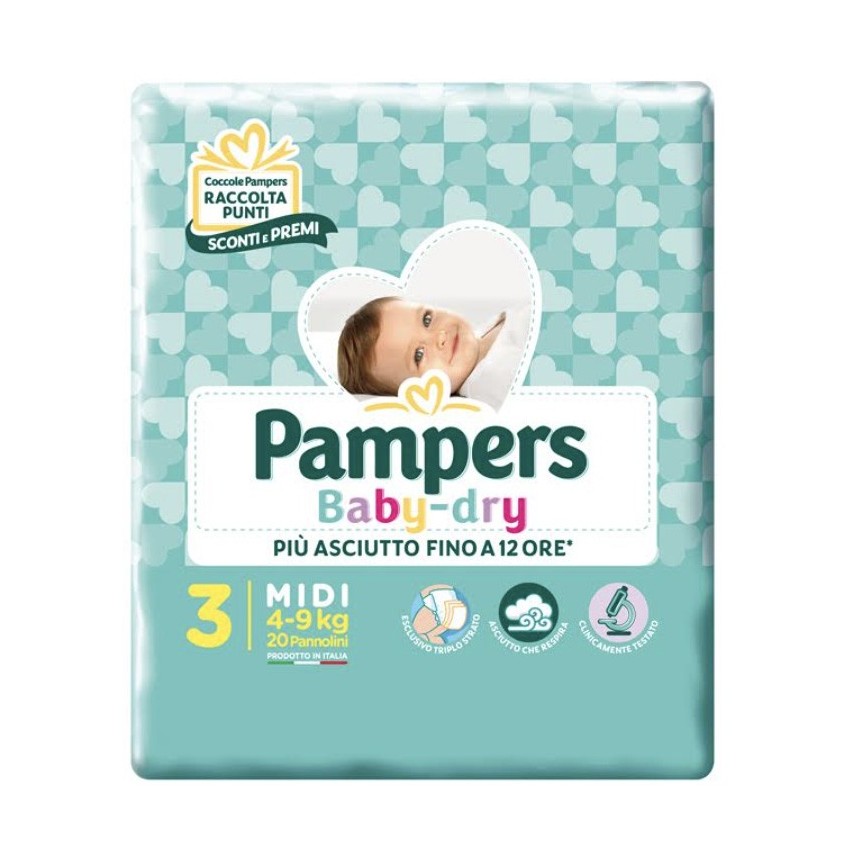 Pampers Pampers Bd Downcount Midi 20pz