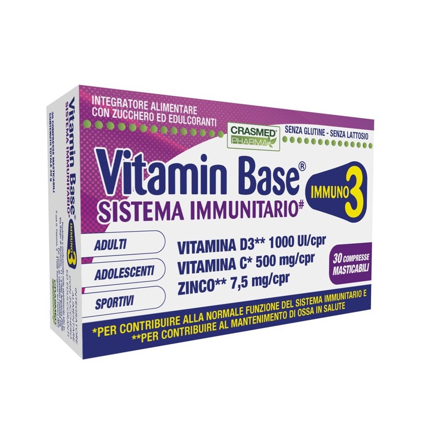 Crasmed Pharma Vitamin Base Sistema Imm 30cpr