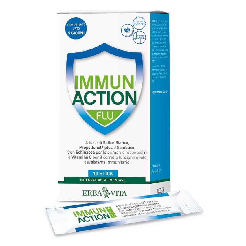 Erba Vita Immun Action Flu 10stickpack