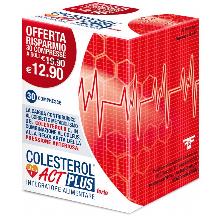 F&f Colesterol Act Plus Forte 30 Compresse