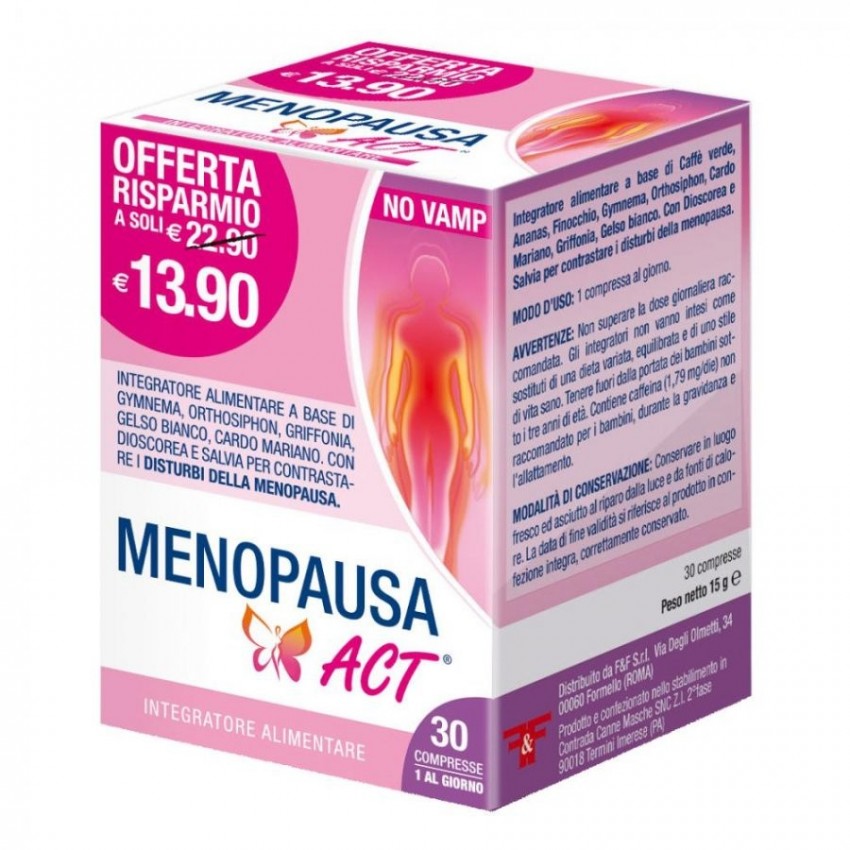 F&f Menopausa Act 30 Compresse