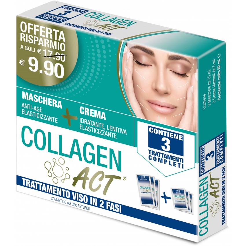 F&f Collagen Act Trattamento Viso in 2 Fasi