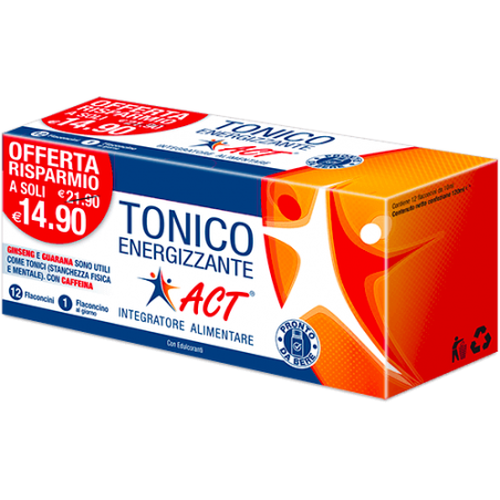 F&f Tonico Energizzante Act da 12 Flaconi