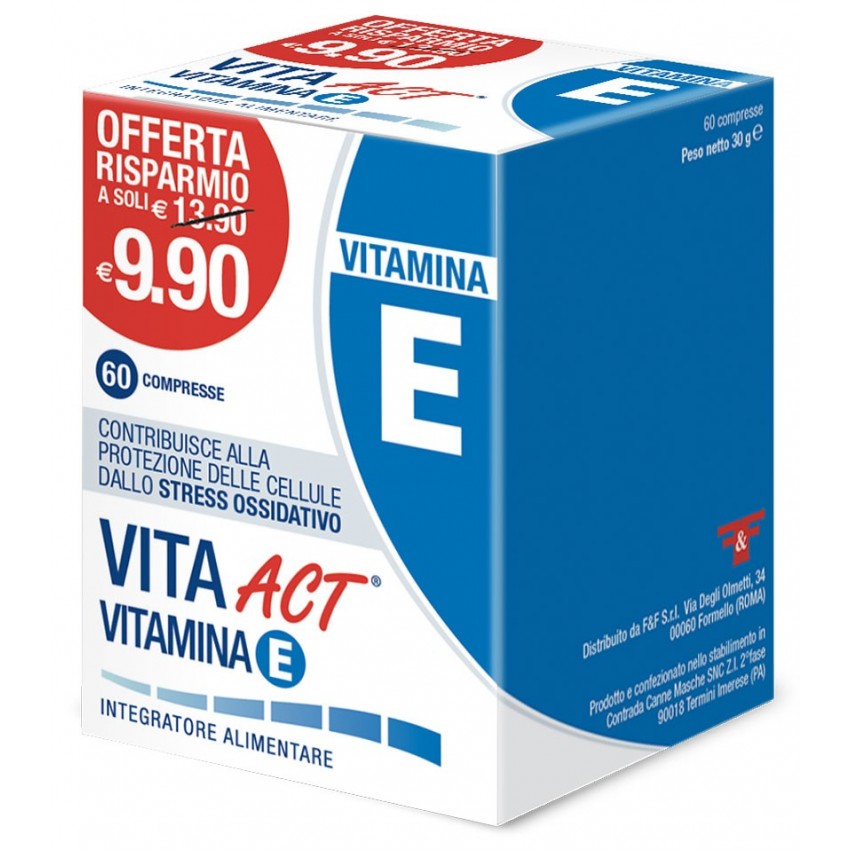 F&f Vita Act Vitamina E da 60 Compresse