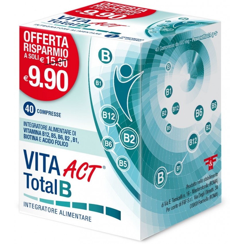 F&f Vita Act Total B 40 Compresse