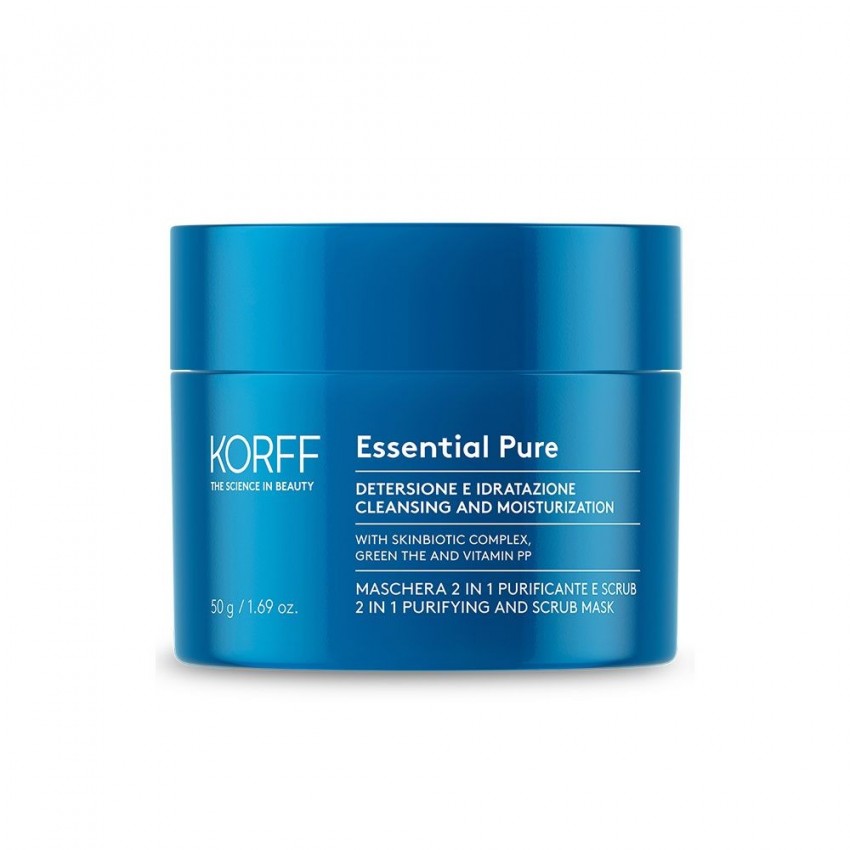 Korff Korff Essential Pure Maschera 2 In 1 Purificante E Scrub