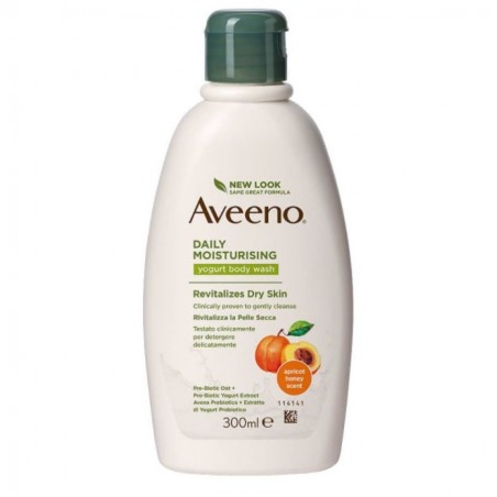 Aveeno Aveeno Daily Moisturising Bagno Doccia Yogurt Profumo Miele Albicocca 300ml