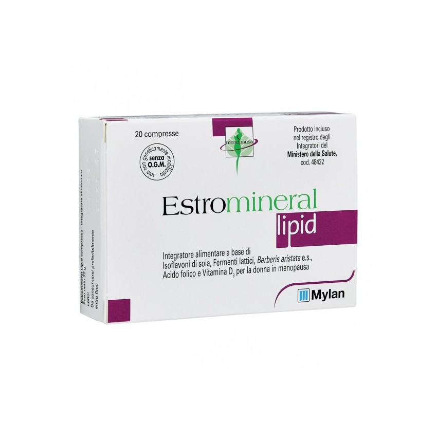 Estromineral Estromineral Lipid - Integratore per la menopausa - 20 Compresse