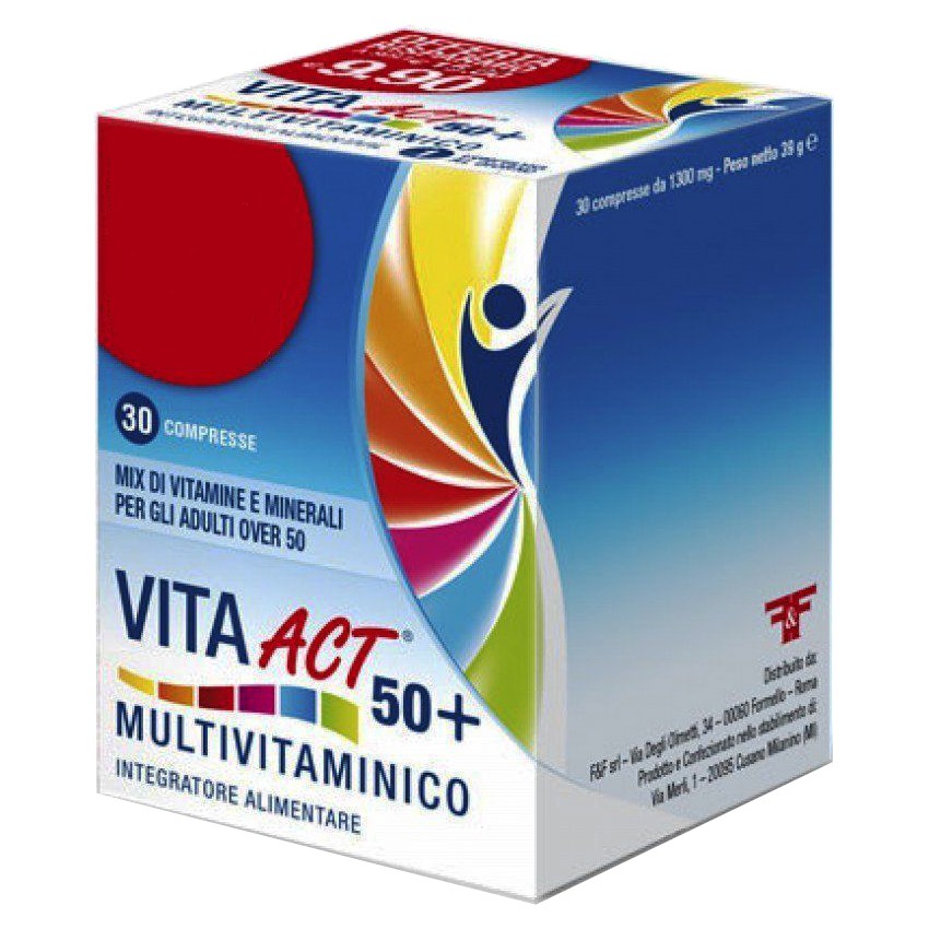 F&f Vita Act 50+ Multivitaminico da 30 Compresse