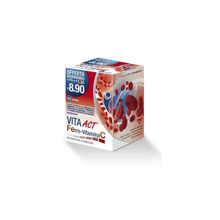 F&f Vita Act Ferro + Vitamina C da 60 Compresse