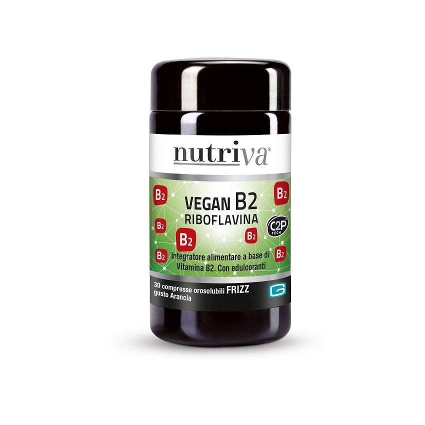 Nutriva NUTRIVA VEGAN B2 FIZZ 30 COMPRESSE ARANCIA