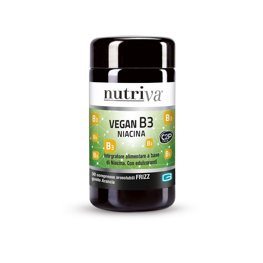 Nutriva NUTRIVA VEGAN B3 FIZZ 30 COMPRESSE ARANCIA