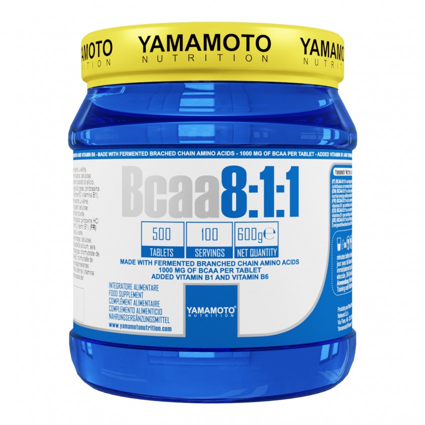 Yamamoto Nutrition YAMAMOTO NUTRITION Bcaa 8:1:1 da 500 compresse