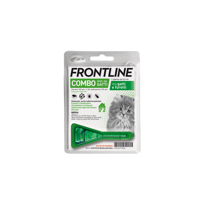 BOEHRINGER ING.ANIM.H.IT.SpA FRONTLINE COMBO spot on 1 PIPetta da 0,5 ml per GATTI e FUR