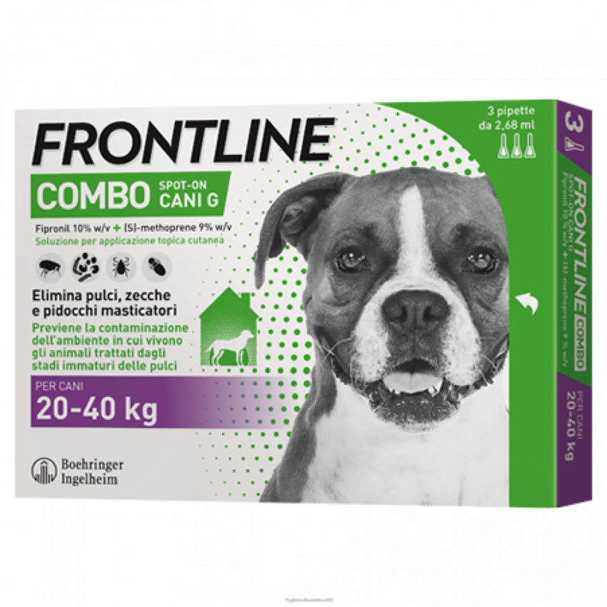 BOEHRINGER ING.ANIM.H.IT.SpA FRONTLINE COMBO spot on 3 PIPette per cani da 20-40 KG