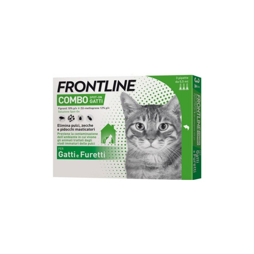 BOEHRINGER ING.ANIM.H.IT.SpA FRONTLINE COMBO spot on 3 PIPette per GATTI e FURetti