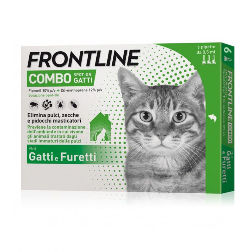 BOEHRINGER ING.ANIM.H.IT.SpA FRONTLINE COMBO spot on 6 PIPette per GATTI e FURetti