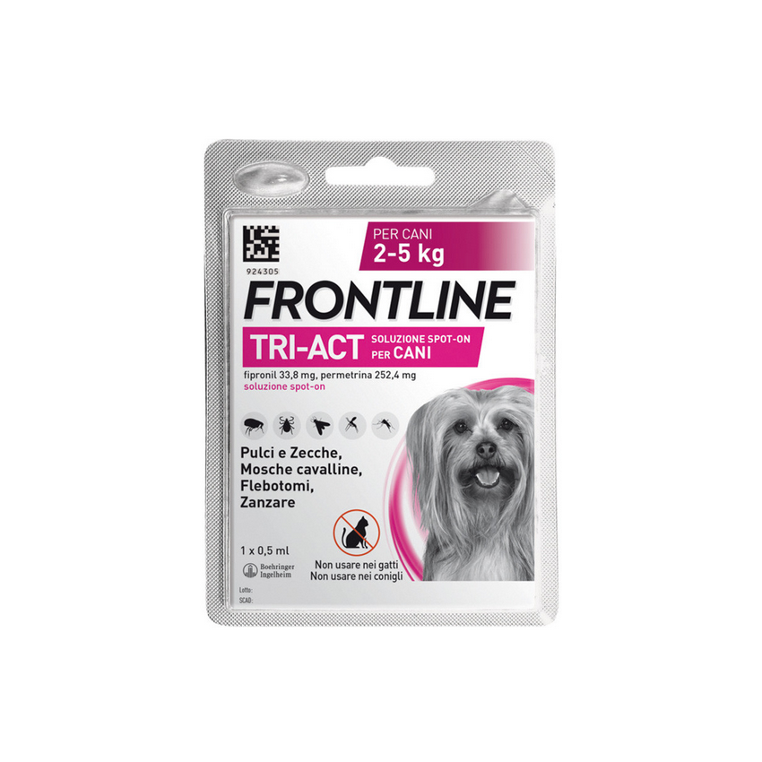 BOEHRINGER ING.ANIM.H.IT.SpA Frontline Tri-Act Spot-On Cani 2-5 kg 1 Pipetta 0,5ml