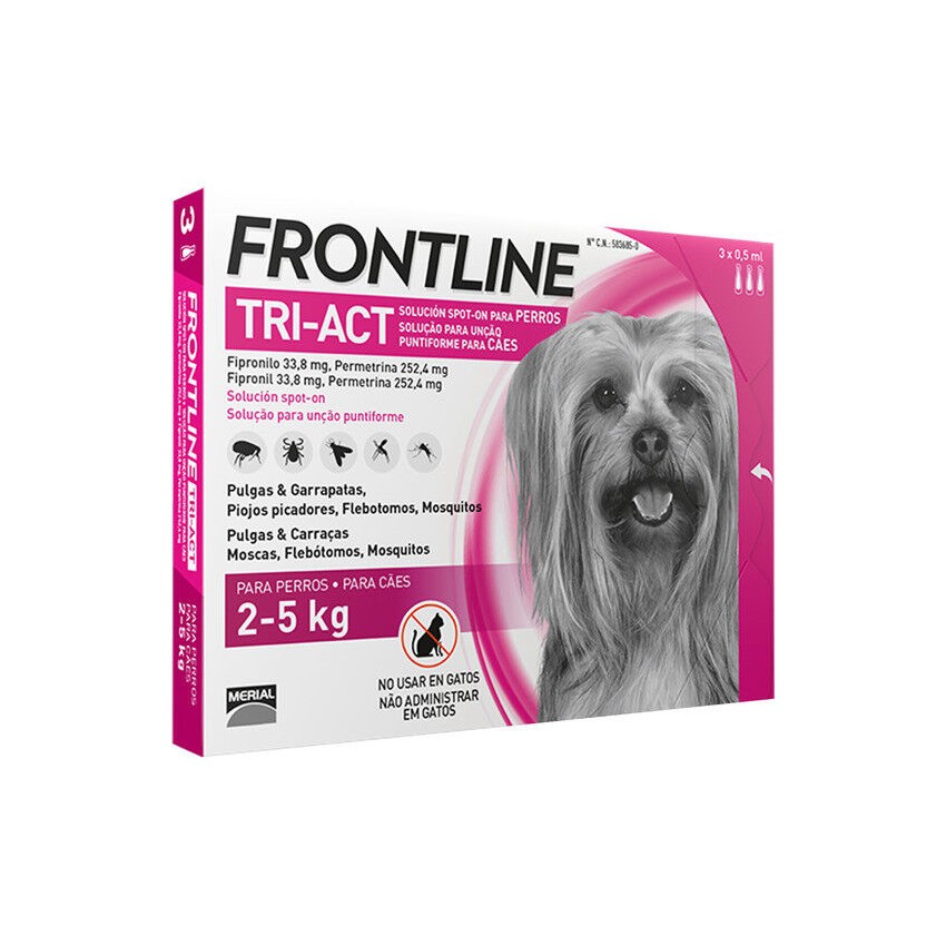 BOEHRINGER ING.ANIM.H.IT.SpA FRONTLINE TRI-ACT CANI 2-5KG 3 PIPETTE