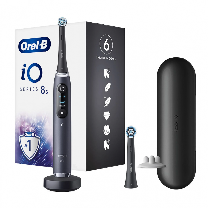 PROCTER & GAMBLE SRL ORAL-B IO 8 BLACK SPAZZOLINO ELETTRICO + 2 REFILL