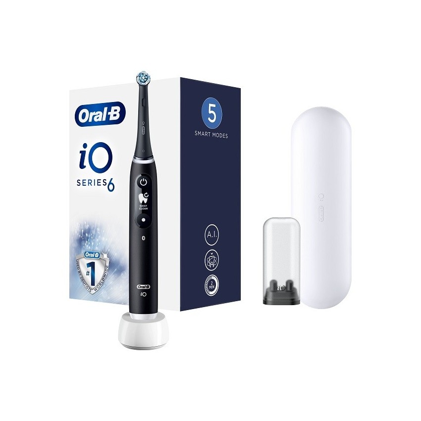 PROCTER & GAMBLE SRL ORAL-B IO 6 BLACK SPAZZOLINO ELETTRICO + 2 REFILL