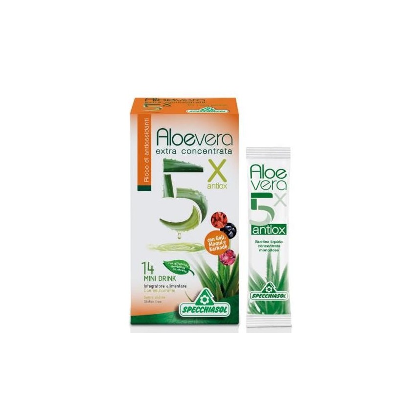 Specchiasol Aloe 5x C/antiossidanti 14bust